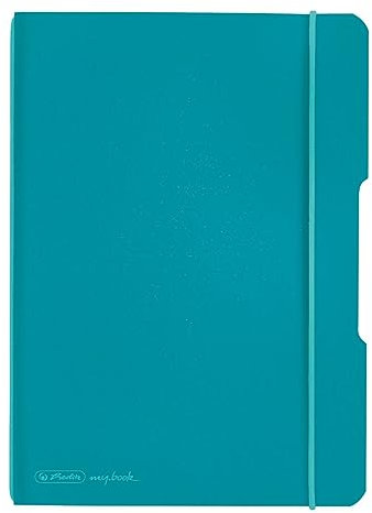 Herlitz Notizheft flex, PP, A5, 40 Blatt kariert, caribbean turquoise, Caribbean Türkis, 50015993