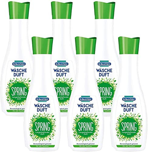 Dr. Beckmann Wäscheduft Spring, für frischen und langanhaltenden Duft, ohne Weichspüler und für alle Textilien geeignet, 6er Pack (6x 250 ml)