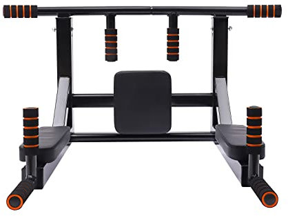 Pull-up-stång för väggmontering multifunktionell dip station pull up-bar övningsutrustning stativ träningsutrustning väggfäste pull-up-stång för hemmagym