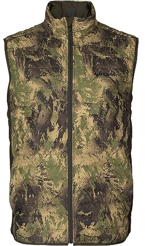 Härkila | Chaleco Deer Stalker Camo Reversible Packable | Ropa y Equipamiento de Caza Profesional | Calidad Escandinava Duradera