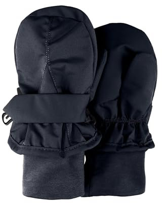 Sterntaler Rips Fäustling mit Daumen, wasserabweisend, mit elastischem Bündchen (Bio) und Klettverschluss - Unisex Accessoires für Babys & Kleinkinder - warm und funktional - marine, Gr. 1