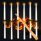 Tyreses Bougies à LED Flottantes, Bougies Flottantes Magiques Suspendues avec Baguette, Flamme Lumière Chaude Vacillante Bougie Conique à Piles Pour maison, église, fête, Noël Décoration(12PCS)