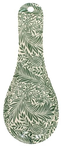 The Leonardo Collection William Morris Larkspur Repose-cuillère | Repose-cuillère de cuisine durable pour cuillères | Porte-cuillère à thé pour cuisine et cuisine | Support idéal pour ustensiles et