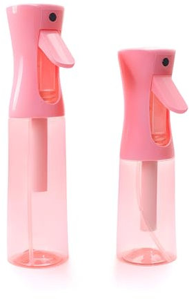Flearitzo Bottiglia Spray 2 pezzi Spruzzino Nebulizzatore 200ml e 300ml Flacone Spray per Acqua Continua Vuoto per cura capelli idratazione pelle giardinaggio pulizia