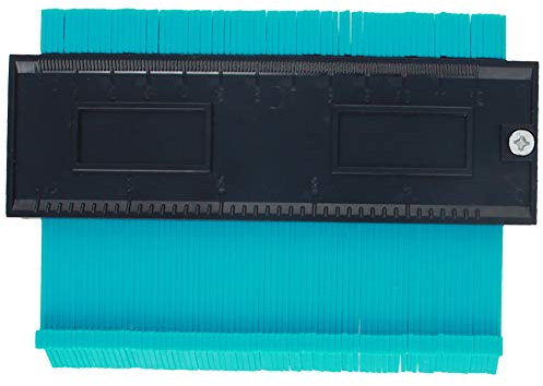Utoolmart 120mm Profile Gauge Green Plastic Contour Gauge Measure Ruler Contour Duplicator for Precise Measurement Tiling Laminate Wood Marking Tool 1pcs