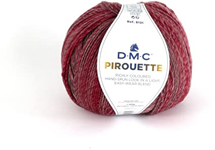 DMC - Piroutte, efecto multicolor - Cálido, suave y ligero | Ideal para todo tipo de ropa | 200g, 500m, 10 colores