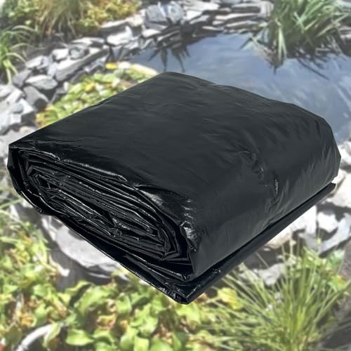 25X25FT Reinforced PE Pond Liner for Fish, Duck Outdoor Ponds(0.63oz/sq ft)