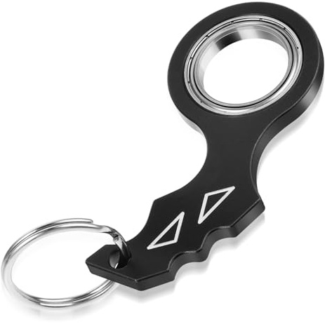 Tyqour Llavero Giratorio Fidget Llavero para Adultos Llavero Portátil Juguete Giratorio para Adolescentes Adultos