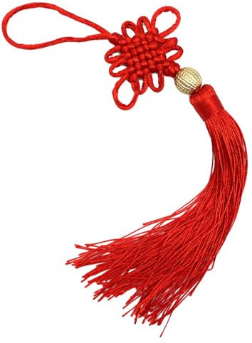 Handwoven Chinese Knot Tassels Pendant Handmade Lucky Charm Hanging Decoration For Keychain Purse Clothes Garments Chinese Knot Pendant