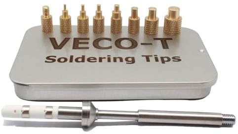 Heat Set Insert Tool,Soldering Iron Tips Come with Thread inserts M2 M2.5 M3 M4 M5 M6 M8,Compatibe with TS100 TS101 Soldering iron,3D Printing Tools