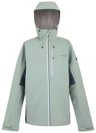 Regatta Mens Birchdale II Waterproof Jacket (XL) (Glacier/Stormy Weather)