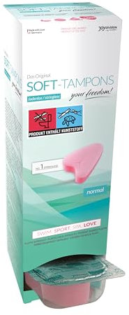 Joydivision Soft-Tampons fadenlos normal Spar-Set 2x10St. Für Sauna, Sport, Schwimmen und den hygienischen Intimverkehr.