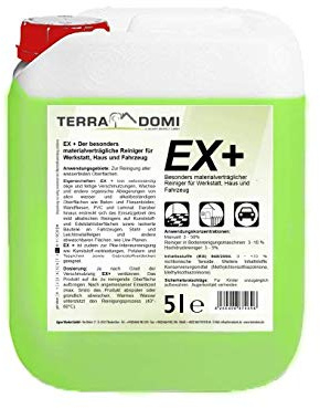 Terra Domi 5 Liter Allzweckreiniger Ex+ Konzentrat, materialschonender Universalreiniger I umweltfreundliche Reinigung ohne Phosphate für Boden, Bad, Küche I angenehmer Duft für strahlenden Glanz