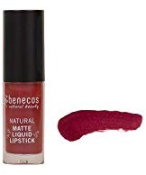 Benecos - natural beauty 95356 Cosméticos orgánicos lápiz labial líquido mate - altamente pigmentado - con cera de carnauba - sin talco - vegano - baya sangrienta, 5 ml