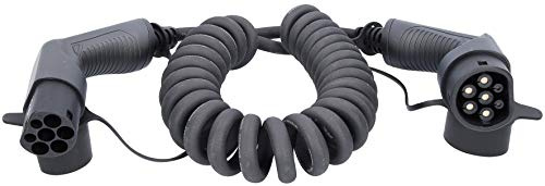 KS Tools 117.7365 efuturo link Spiral-EV-Ladekabel Typ 2 | 11 kW | 400 V dreiphasig 16A | Typ 2 auf Typ 2 | 5 Meter