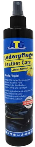ATG® Lederpflege Zitrusduft Cockpitpflegespray - Premium Cockpit Spray Citrus für Autoinnenreinigung - Reinigung & Pflege für Autositze - Armaturen & Leder