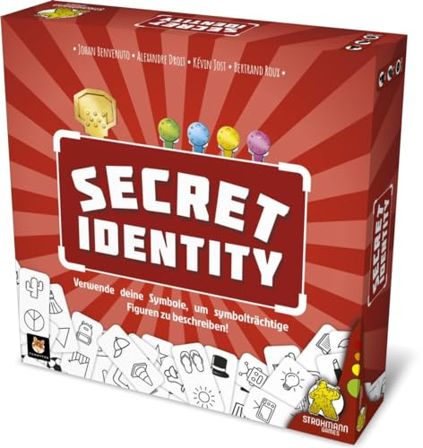 Halmmann Games, Secret Identity, partyspel, deduktionsspel, 3-8 spelare, från 10+ år, 30-60 minuter, tyska