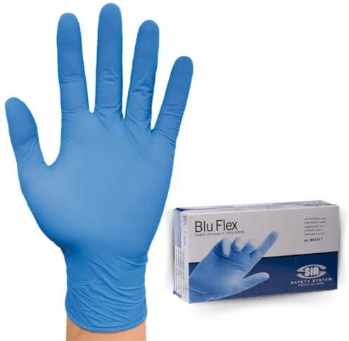 Gant jetable NITRILE/VINYLE BLEU FLEX (conf.100 pcs), XL Gants nitrile et vinyle BLEU, Gants jetables, Gants de travail XL, sans latex et sans poussière, élastiques. 100 pièces/boîte.