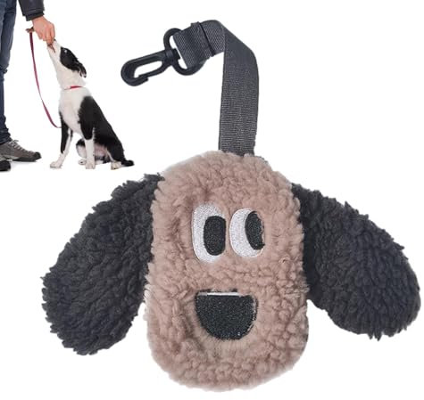 Kotbeutelhalter | Niedlicher Hundebeutelhalter mit Reißverschluss – kleine Hundetasche, Hundekotbeutelhalter, multifunktionaler Hundekotbeutelspender für Hunde, tägliche Spaziergänge