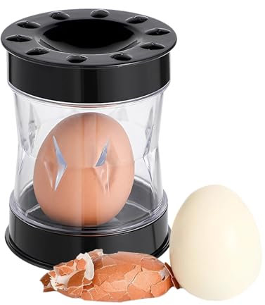 Éplucheur d'œufs durs 2025, sans effort, ouvre-coquille d'œuf pour œufs de poulet et de caille, secouez pour éplucher instantanément les œufs durs
