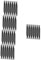 UPKOCH 5 Series Goteo Manguera Irrigación Estaca De Tierra De Tubería Apoyo Base De Carga Plant Pot Huerta Estaca De Plantación Estaca De Verduras De Jardín El Plastico Black 100 Piezas*5