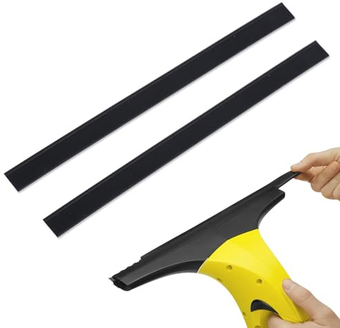 Replacement Rubber Lips for Karcher Window Vac Blades,280mm,2 Pcs | Professional Window Squeegee Stainless Wiper Rubber Replacement BladesProfessional Window Squeegee Rubber Replacement