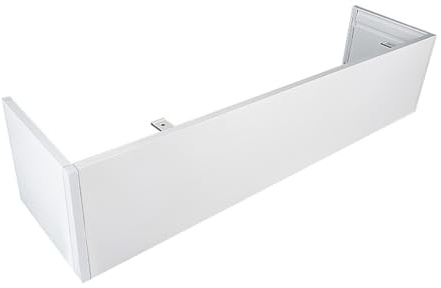 Tenda oscurante per montaggio a soffitto con telaio a cassetta decorativa per soggiorno 350 cm/11,5 piedi Scatola per tende da soffitto elegante soluzione per il trattamento delle finestre