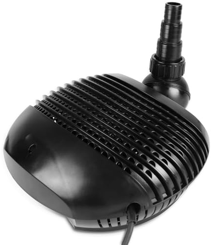 DBREAKS Pompe de Bassin Exterieur 155W 10000L/H, Pompe pour Étang avec Câble 10 M, Pompe à Eau Économie d'Énergie, Pompe à Filtre de Jardin Reglable 320 x 215 x 120 MM, pour Koï, Ruisseau, Cascades