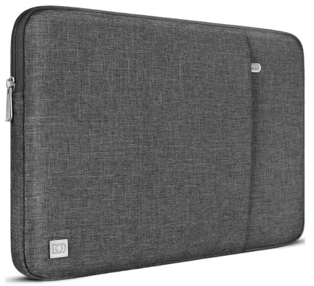 DOMISO Housse Ordinateur 13 Pouces,Pochette MacBook Air 13 Pouces M4 M3 M2 2018-2025,MacBook Pro M2,13 iPad Pro/Air,Surface Pro 10/9/8,Sacs et Housses pour Ordinateur,Sacoche PC Portable,Gris foncé