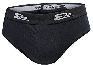 Cotonella Slip Uomo in Cotone BIELASTICO con Elastico PARLATO -Confezione da 6 Slip - Disponibile nei Colori Bianco, Nero o Assortito