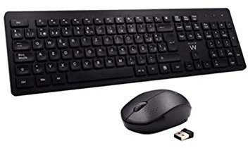 TECLADO INALAMBRICO + RATON OPTICO EWENT EW3256 2,4GHZ NEGRO
