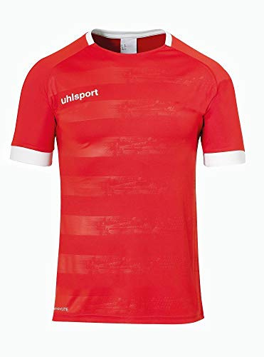 Uhlsport Barndivision II tröja barn, röd vit, 140