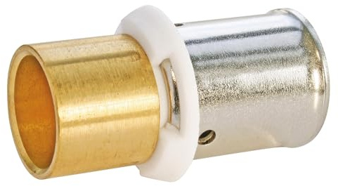 SOMATHERM FOR YOU, Raccord adaptateur à souder cuivre Ø14 et à sertir PER Ø12, compatible avec outils H, U, RF Norme NF 545, idéal pour chauffage et sanitaire, pression max 10 bars