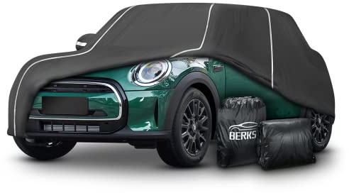 Waterproof Car Cover Compatible for Mini Cooper/Cooper S 2-Doors.2002-2024 All Weather 6 Layers Full Car Cover with Storage Bag