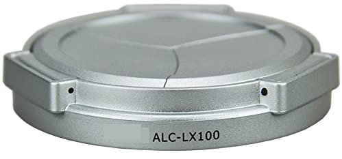 DMW-LFAC1 Auto Lens Cap Cover Protector,For Panasonic For LUMIX DMC-LX100 DMC-LX100II DC-LX100M2 For LEICA D-LUX (Typ 109) D-LUX 7 (Color : Silver)