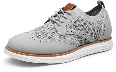 Bruno Marc Chaussure Homme Ville Respirante et Légère Chaussures Oxfords pour Hommes Confortables pour Décontractées et Semi-Formelles,Size 41.5,Gris,SBOX2408M
