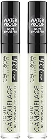 Catrice Liquid Camouflage High Coverage Concealer, Abdeckstift, Nr. 200 Anti-Red, grün, für Mischhaut, für trockene Haut, für unreine Haut, langanhaltend, vegan, ölfrei, wasserfest (5ml)