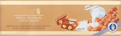 Lindat Swiss Milk Chocolate and Crunchy Hazelnut Gold Bar 300g