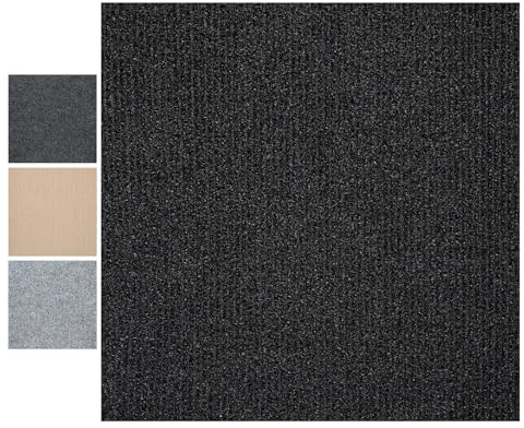 CUCOS Moqueta para Suelo Autoadhesiva – Baldosas de Moqueta de 50 x 50 cm, Alfombra Suave y Acolchada para Dormitorio, Oficina o Pasillo, 20 Baldosas por Caja