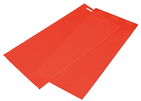 AKLOSIPY Set di Stampi in Silicone per Cera d'api da 2 Pezzi 44x28 Cm per Apicoltura, Stampi per Fondotinta Durevoli e Riutilizzabili in Blu Scuro (rosso)