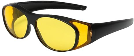 UV Safety Glasses - Advanced Infrared shiields, Blocks Harmful Rays Outdoor Goggles, Elastic Adjustable Temples PC Shades, Fashionable High Protection Eyeglasses - For Night Driving Riding Males