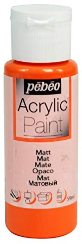 PEBEO 97805 Acrylic 59ML MATT C'TINE, Orange, 3.3 x 3.3 x 10 cm, Clementine