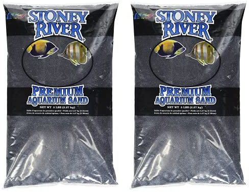Estes' Gravel Products AES06606 Marine Sand Black for Aquarium, 5-Pound (Two Pack)