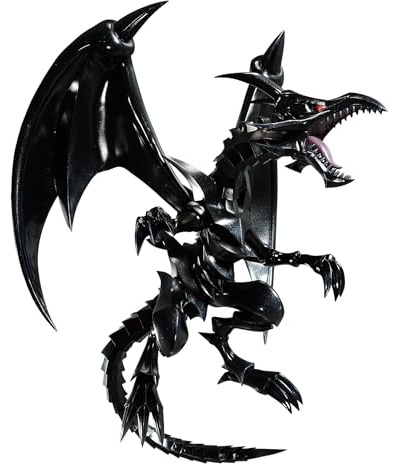 Banpresto BP89369P Yu-Gi-Oh! Duel Monsters Actionfigur Drache, schwarz, rote Augen, 11 cm, Mehrfarbig