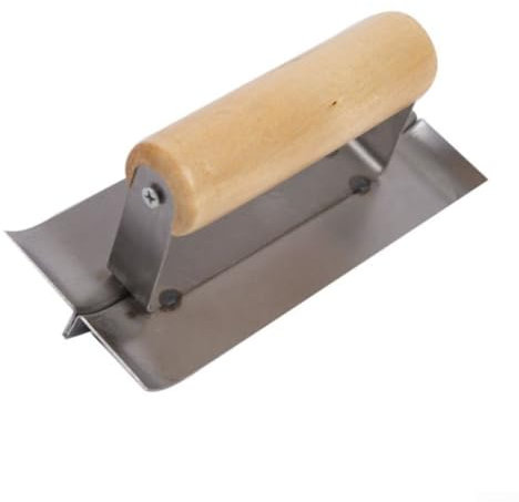 Paleta de esquina exterior interior, paleta de esquina de acero inoxidable de 90 grados, herramientas de corte de bordes y enlucido, borde de corte medio redondeado (tipo B)