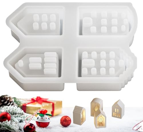 Moldes de resina para casas Suministros de artesanía para la elaboración de