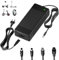 Dufuso Amélioré 42V 3A Chargeur Trotinette Electrique, pour Batteries Lithium 36V DC, Chargeur Hoverboard avec 4 Connecteurs, Chargeur Universel pour Hoverboard, Trottinette, Xiaomi