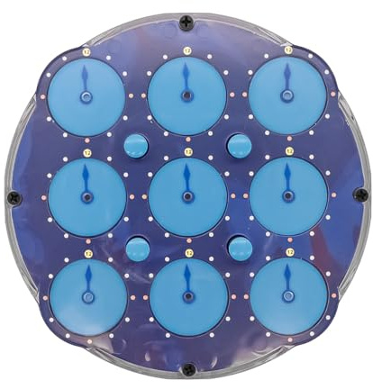 Nicear Reloj Magnético De Cubo - Rompecabezas Con Mecanismo De Engranaje 3D De Doble Cara Y Tensión Ajustable (11,1 Cm)