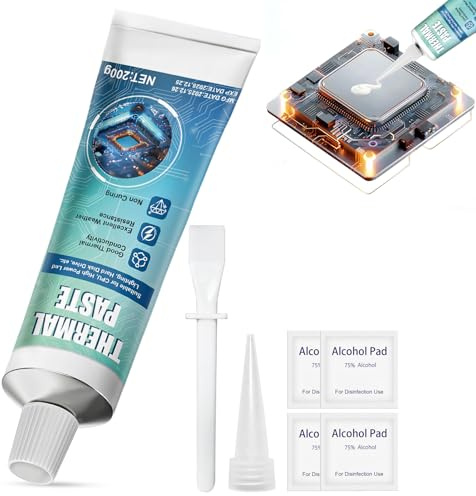WEILAOK Pasta Termica CPU, 200g Thermal Paste, Pasta Termica, Eccellente Conduttività Termica, Pasta Termica ad Alte Prestazioni Adatta per CPU, Console di Gioco, Schede Grafiche, ECC