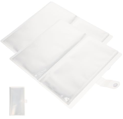 SAFIGLE Álbum de Entradas Portátil Transparente 2 Piezas Capacidad para 80 Billetes, Diseño Antipolvo y Protector Adecuado para Obsequio en Vacaciones